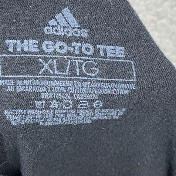 Adidas Football Go To Tee T-Shirt Black Men’s XL ATACAGIL Rare - Picture 4 of 9